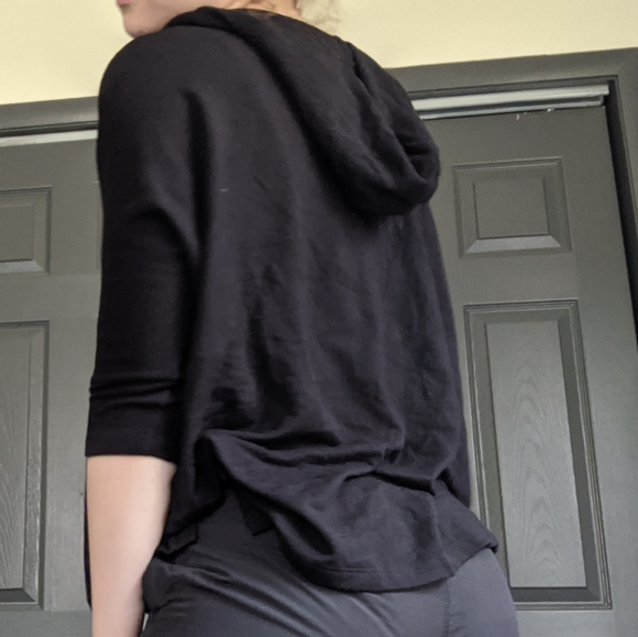 Fleece Poncho Hoodie - Picture 2 of 4